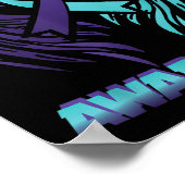 自殺認識度リボン翼自殺防止 ポスター (角)