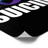 自殺認識度リボン自殺予防 ポスター (角)