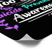 自殺認識度リボン話も終わらせてはいけないS ポスター (角)