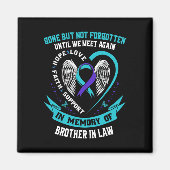 自殺認識度ワイシャツ義兄メンズ女性 マグネット (正面)