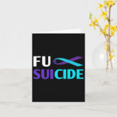 自殺認識度支援遺族 カード (黄色い花)