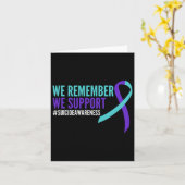 自殺認識度月精神衛生を覚えている カード (黄色い花)