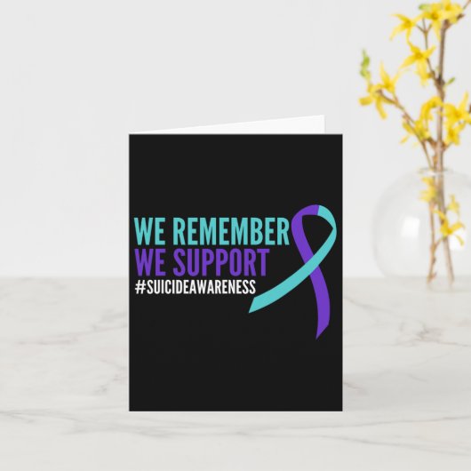 自殺認識度月精神衛生を覚えている カード (黄色い花)