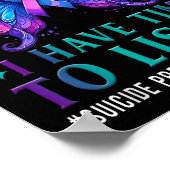 自殺認識度私は精神的なヘア聞に時間がある ポスター (角)