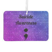 自殺認識度蝶セミコロンハート カーエアーフレッシュナー (裏面)