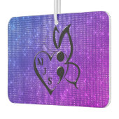 自殺認識度蝶セミコロンハート カーエアーフレッシュナー (左)