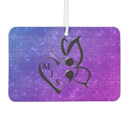 自殺認識度蝶セミコロンハート カーエアーフレッシュナー