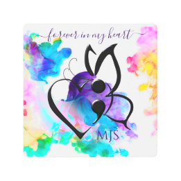 自殺認識度蝶セミロメモリアンス メタルプリント