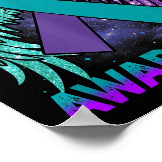 自殺認識度衣類羽リボン自殺Pr ポスター (角)