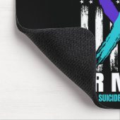 自殺認識度防止息子の女性男性アメリカ マウスパッド (コーナー)