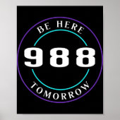 自殺認識度988 – 自殺防止1 ポスター (正面)