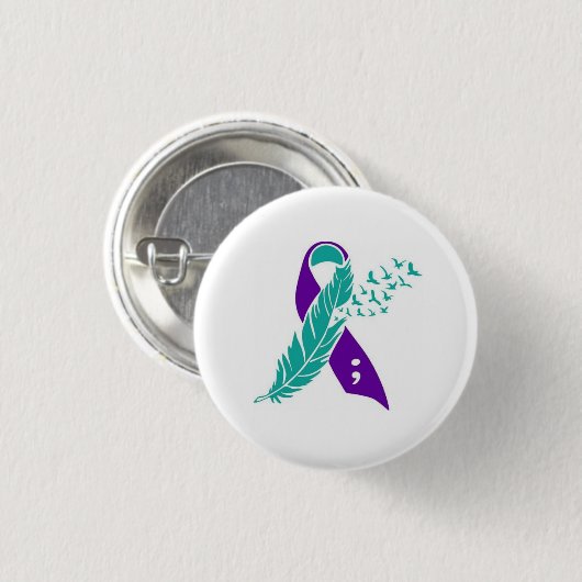 自殺認識度 缶バッジ (正面&裏面)