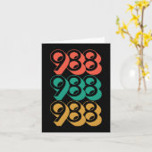 自殺認識度- 988 – 自殺防止988 カード (黄色い花)