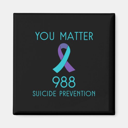 自殺認識度- 988 – 自殺防止988 マグネット (正面)