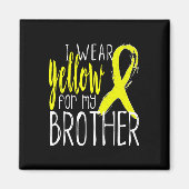 自殺認識度I衣服イエローフォーマイブラザー マグネット (正面)