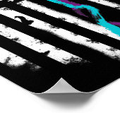 自殺防止アメリカ国旗の認識度リボン ポスター (角)