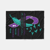 自殺防止ウィーク引用文 フリースブランケット (正面(横))