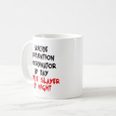 自殺防止コーディネーターゾンビ層 コーヒーマグカップ (正面左)