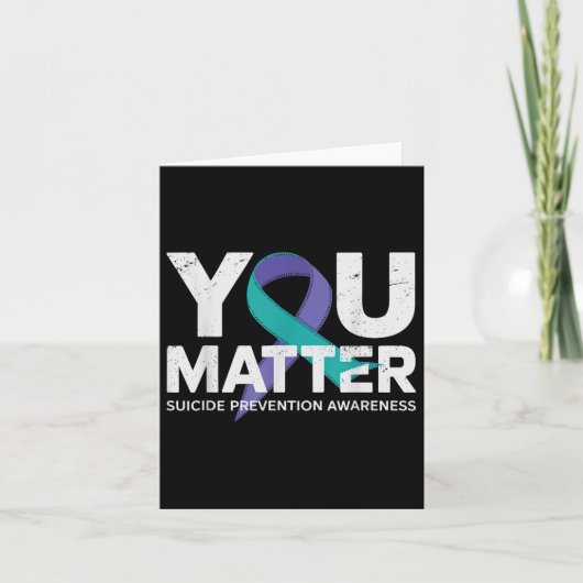 自殺防止シャツスーサイド認識度T Shi カード (正面)