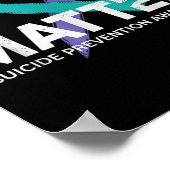 自殺防止シャツスーサイド認識度T Shi ポスター (角)