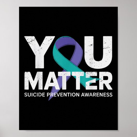 自殺防止シャツスーサイド認識度T Shi ポスター (正面)