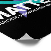 自殺防止シャツスーサイド認識度T Shi ポスター (角)