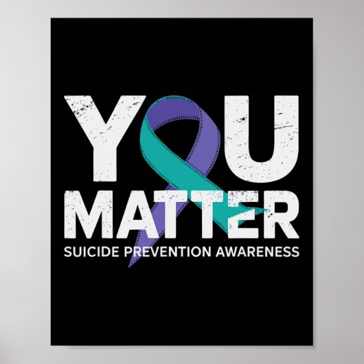 自殺防止シャツスーサイド認識度T Shi ポスター (正面)