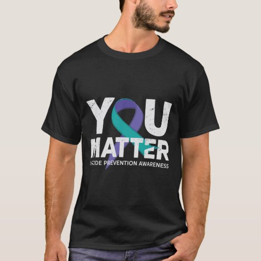 自殺防止シャツスーサイド認識度T Shi Tシャツ (正面)