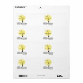 自殺防止ツリー ラベル (フルシート)