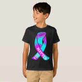 自殺防止リボン Tシャツ (正面フル)