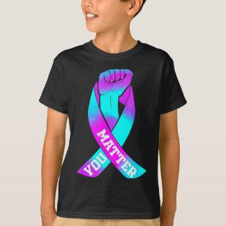自殺防止リボン Tシャツ