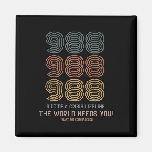 自殺防止世界があなたに必要 マグネット (正面)