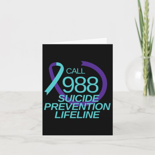 自殺防止命綱コール988 カード (正面)