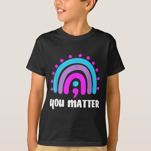 自殺防止啓発を応援 Tシャツ (正面)
