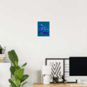 自殺防止啓発活動 ティール+パープル ポスター (ホームオフィス)