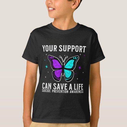 自殺防止啓発 自殺防止認識 Tシャツ (正面)