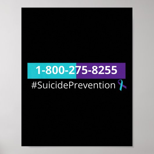 自殺防止啓発 1-800-273-8255 ポスター (正面)