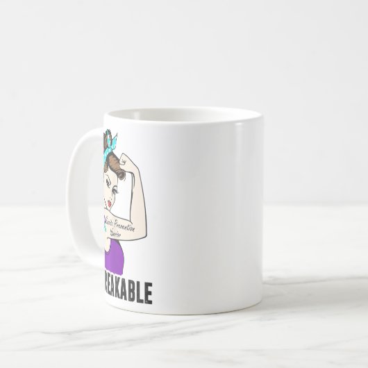 自殺防止戦士の破れない完璧なstr コーヒーマグカップ (正面左)