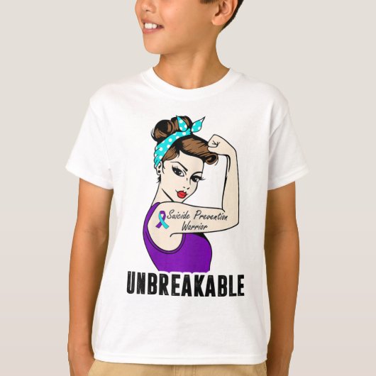 自殺防止戦士の破れない完璧なstr tシャツ (正面)