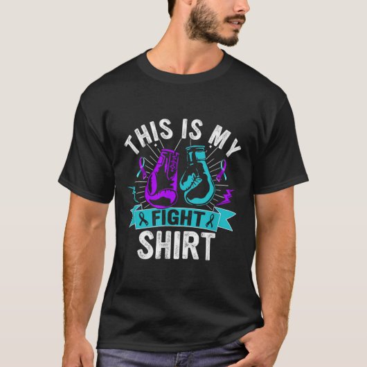 自殺防止戦士の闘いのシャツ Tシャツ (正面)