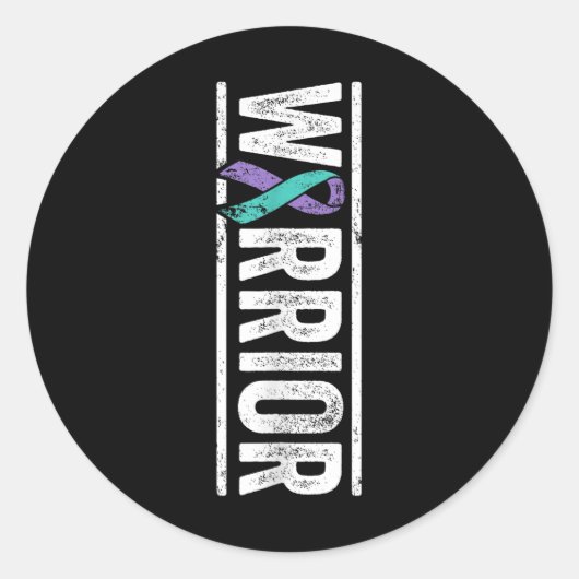 自殺防止戦士 – 横認識度里 ラウンドシール (正面)