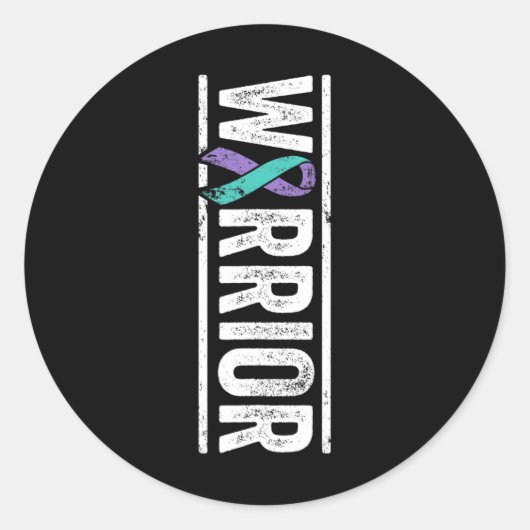 自殺防止戦士 – 横認識度里 ラウンドシール (正面)