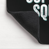 自殺防止支援隊 – ティール(緑がかった色)パープルアワ マウスパッド (コーナー)