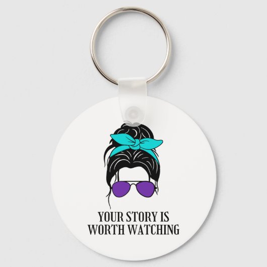 自殺防止法を見る価値がある キーホルダー (正面)