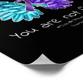 自殺防止翼とリボン自殺意識 ポスター (角)