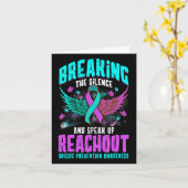 自殺防止自殺認識度リボン カード (黄色い花)