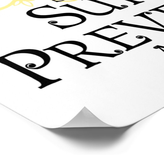 自殺防止蝶 ポスター (角)