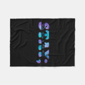 自殺防止認識度お前の話は聞こえない フリースブランケット (正面(横))