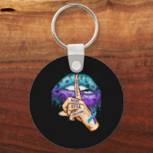 自殺防止認識度まだここFigh キーホルダー (正面)