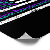 自殺防止認識度アメリカ国旗American Sup ポスター (角)